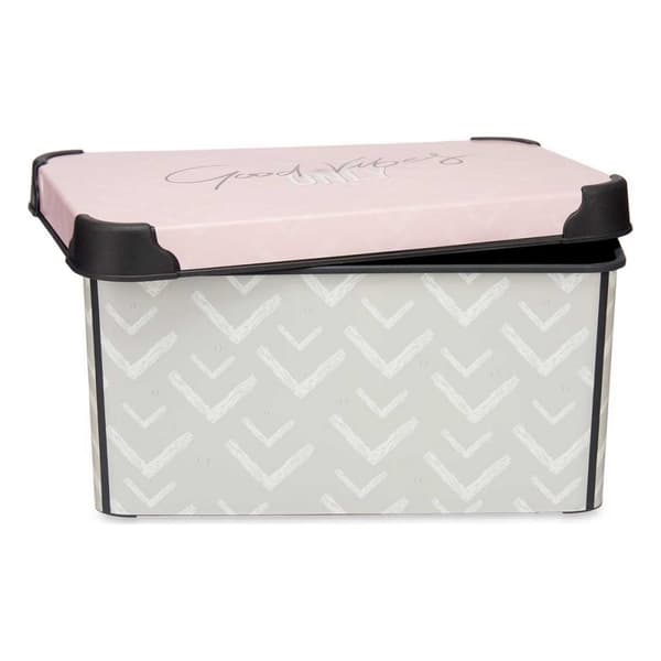 Säilytyslaatikko kannella Kipit Vibes Pinkki Muovinen 5 L 19 x 13,5 x 29,5 cm