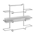 Pikkukuva 2 / 3: Oviripustin Metaltex Galileo Metalli 36 x 9 x 30 cm Tripla WC-rullateline, keittiörullateline