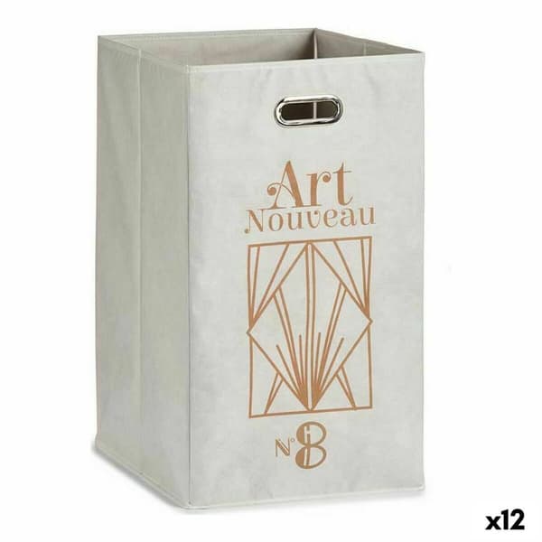 Kori Berilo Art Nouveau Valkoinen Kullattu Kartonki 60 L 35 x 57 x 35 cm (12 osaa)