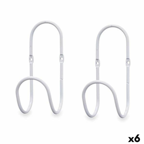 Hangers Valkoinen Metalli Setti 2 Kappaletta (6 osaa)