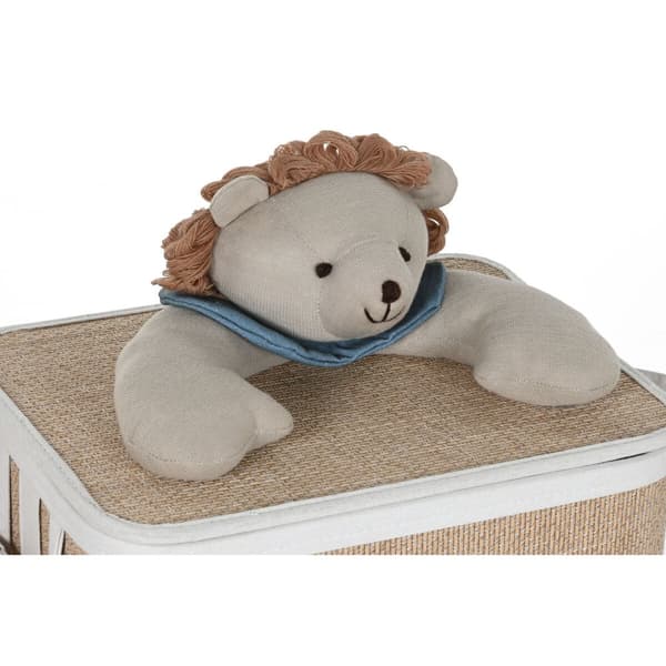 Pyykkikori Home ESPRIT Vihreä Luonnollinen Lasten 44 x 44 x 45 cm 4 Kappaletta