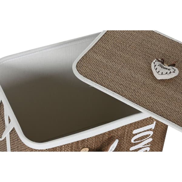 Pyykkikori Home ESPRIT Sininen Ruskea Luonnollinen Lasten 44 x 44 x 45 cm 4 Kappaletta