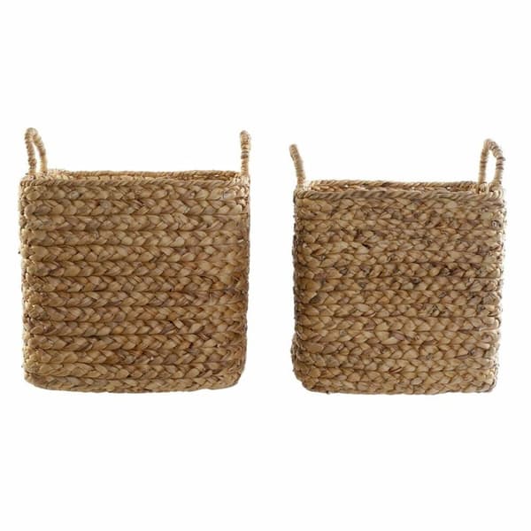 Korisetti DKD Home Decor Ruskea Luonnollinen Vihvilät (2 Kappaletta)