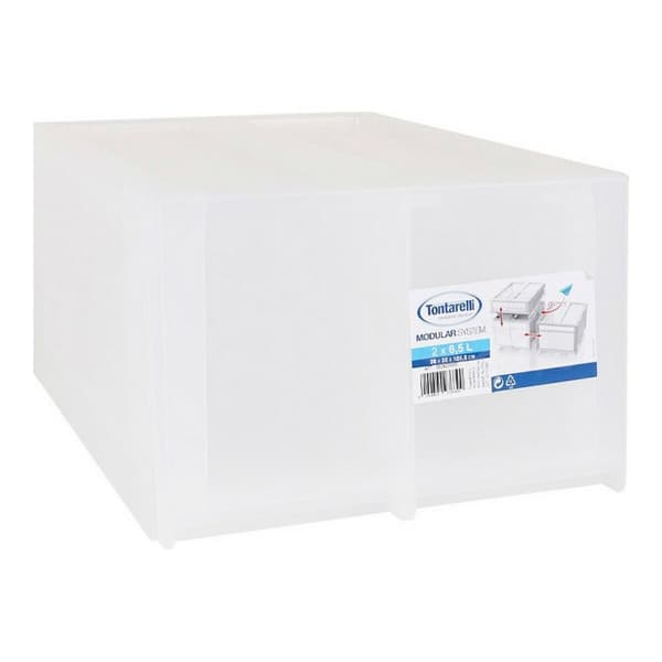 Oppbevaringsboks Tontarelli Modular Hvit 29 x 38 x 20,5 cm