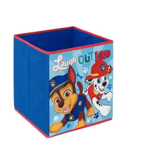 Fällbar Förvaringslåda - Paw Patrol - Kub - 31x31x31 cm - Barn - Blå