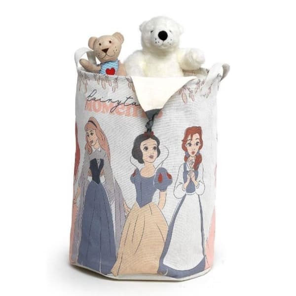 Leklåda för leksaker och tvätt - DISNEY PRINSESSA - Domopak Living - 35 cm diameter - 45 cm höjd - Flerfärgad
