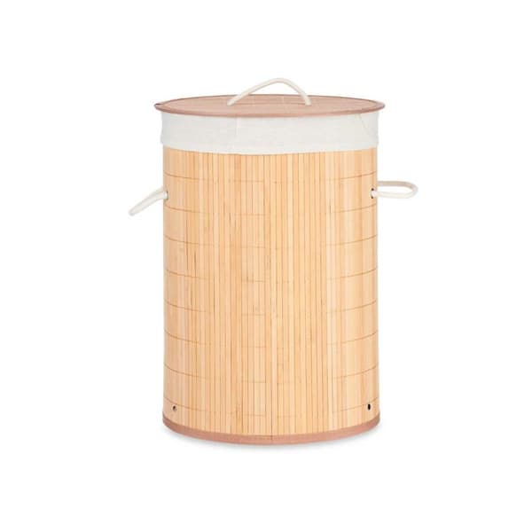 Pyykkikori Luonnollinen Metalli Bambu Puu MDF 48 L 37 x 50 x 37 cm (4 osaa)