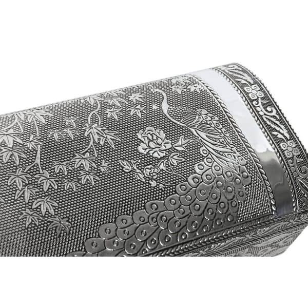 Smyckeskrin Home ESPRIT Grön Silvrig Trä Aluminium 22,5 x 10 x 6,5 cm