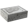 Miniatyrbillede 1 af 4: Smykkeskrin Home ESPRIT Grøn Sølvfarvet Træ Aluminium 22,5 x 17,5 x 7,6 cm