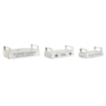 Miniatyrbillede 1 af 4: Opbevaringsbokse Home ESPRIT Hvid Gran 39 x 19 x 12 cm 3 Dele