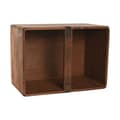 Miniatyrbilde 3 av 5: Oppbevaringsbokser Home ESPRIT Brun Grantre 35 x 25 x 20 cm 3 Deler