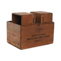 Miniatyrbilde 5 av 5: Oppbevaringsbokser Home ESPRIT Brun Grantre 35 x 25 x 20 cm 3 Deler