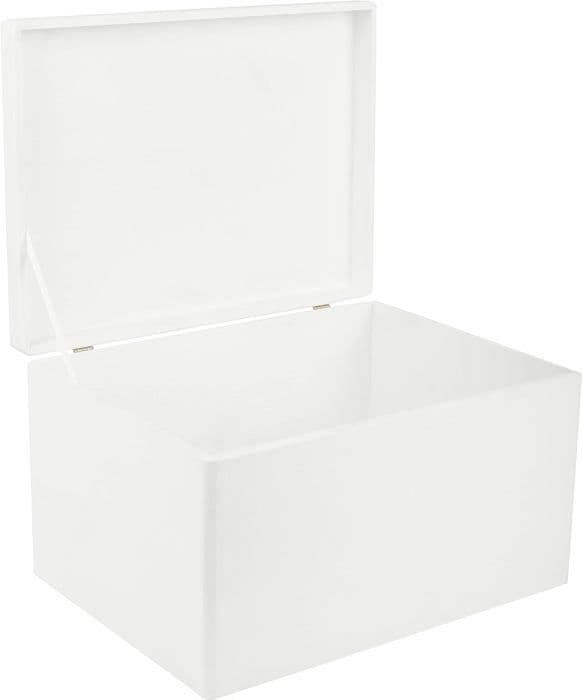 Träförvaringslåda - Creative Deco - 40x30x24cm - Rå och oslipad - Anpassningsbar Nej - Blandat