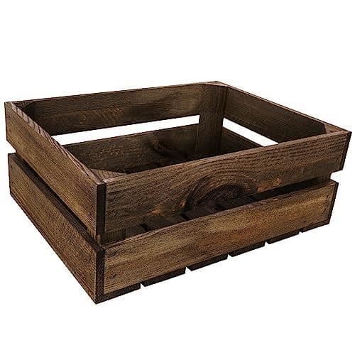 Wenge förvaringslåda i trä - CREATIVE DECO - 40 x 30 x 15 cm - Vintage
