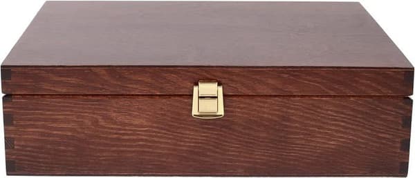 Trä Vinkartong Presentkartong Brun Brun | Förvaringslåda | 3 flaskor - KREATIV DECO