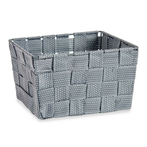 Multifunksjonell kurv Kipit A3-6878 Grå Klut 15 x 10,5 x 20 cm Pyntebånd (24 enheter)
