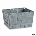 Pikkukuva 1 / 2: Monikäyttöinen kori Kipit A3-6878 Harmaa Kangas 15 x 10,5 x 20 cm Letitys (24 osaa)