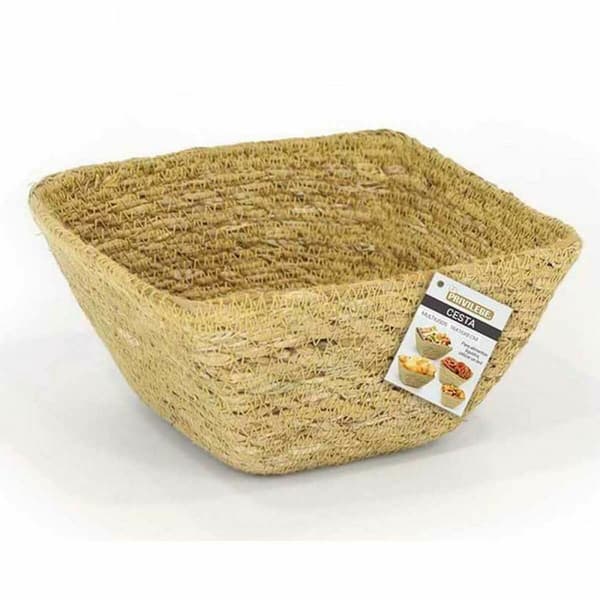 Multifunktionell korg Privilege Sjögräs Fyrkantig 16 x 16 x 8 cm (24 antal)