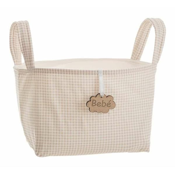 Korg Vichy Brun Med handtag 17 x 13,5 x 20 cm