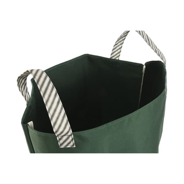 Haveaffaldspose Home ESPRIT Hvid Grøn Bomuld 40 x 40 x 60 cm