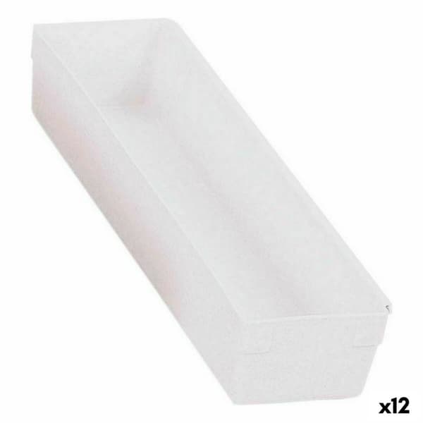 Allsidig låda Modulär Vit 30,5 x 8 x 5,3 cm (12 antal)