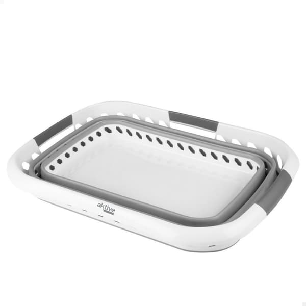 Sammenfoldelig tøjkurv Aktive polypropylen TPR 61 x 7,5 x 43 cm 61 x 28 x 43 cm (4 enheder)