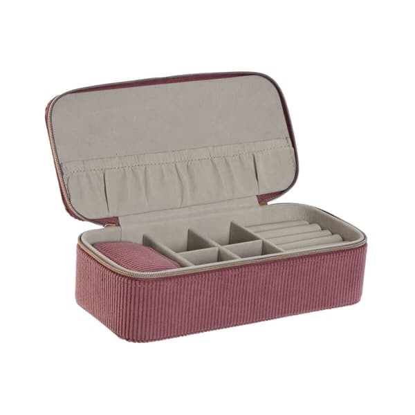 Smyckeskrin Home ESPRIT Kräm Magenta 20,5 x 10 x 6 cm (2 Delar)