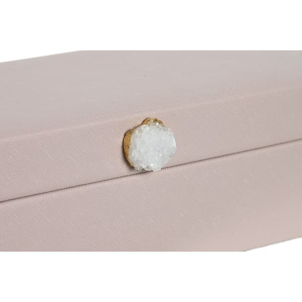 Smyckeskrin Home ESPRIT Ljusrosa 28,5 x 12,5 x 5,5 cm