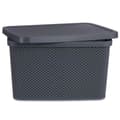 Miniatyrbillede 2 af 3: Opbevaringsboks med låg Antracit Plastik 19 L 28 x 22 x 39 cm (12 enheder)