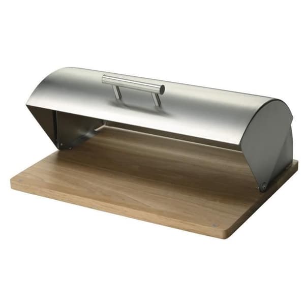 Brödlåda av metall och gummi - ZELLER - Vit - 40x28x16cm