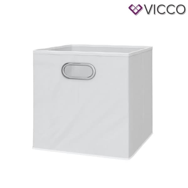 Vicco Folding boxar förvaringsbox set om 2 st 30x30 cm vit