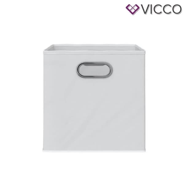 Vicco Folding boxar förvaringsbox set om 2 st 30x30 cm vit