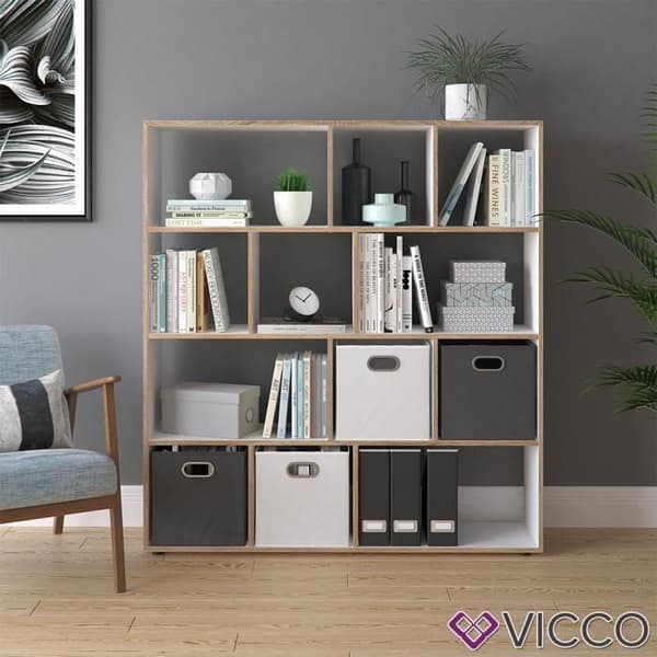 Vicco Folding Box, Vit, 30 x 30 cm Set om 4