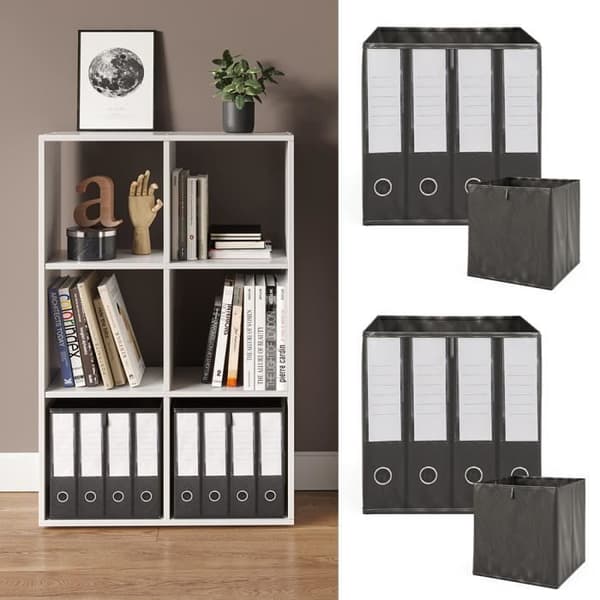 Vicco Folding Box, Svart (Binder Design), 30 x 30 cm Förpackning om 2