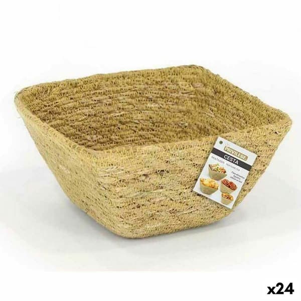 Monikäyttöinen kori Privilege Meriruoho Neliö 16 x 16 x 8 cm (24 osaa)