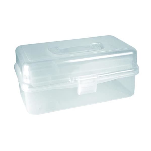 Förvaringslåda - MEGACREA DIY - Infällbar - Plast - 33 x 20 x 15 cm - Vit