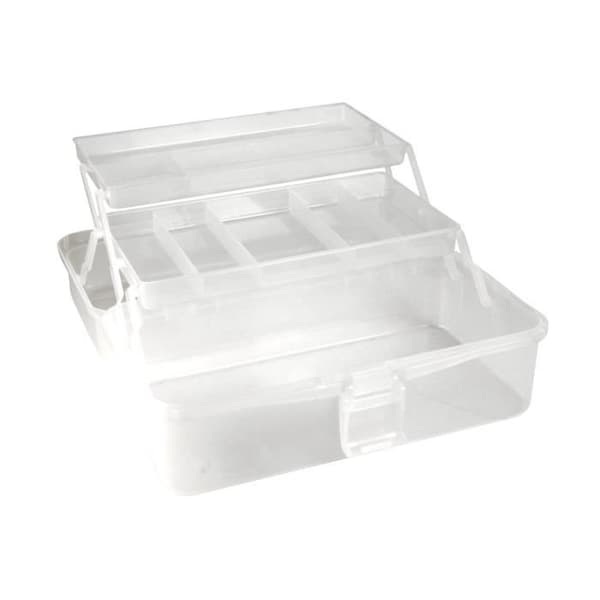 Förvaringslåda - MEGACREA DIY - Infällbar - Plast - 33 x 20 x 15 cm - Vit
