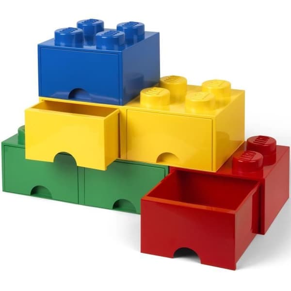 Förvaringslåda - LEGO - 40061731 - Plast - 8 plattor - 2 lådor - Blå