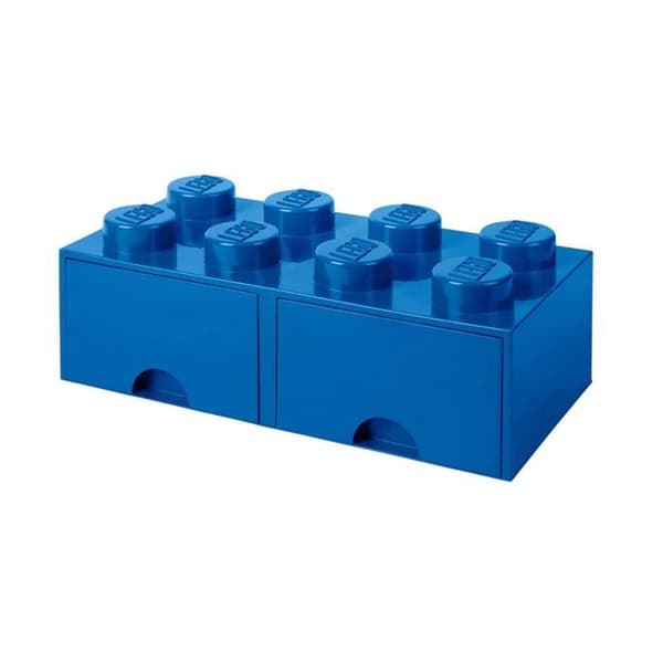 Förvaringslåda - LEGO - 40061731 - Plast - 8 plattor - 2 lådor - Blå