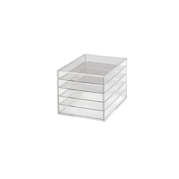 Förvaringslåda - MAUL - 5 lådor - Akryl - Transparent - A4-format