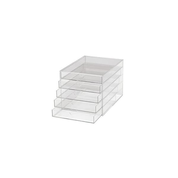 Förvaringslåda - MAUL - 5 lådor - Akryl - Transparent - A4-format
