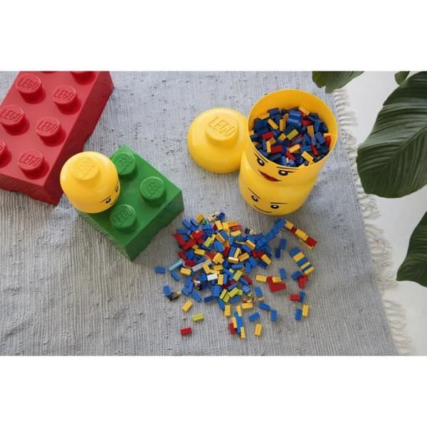 LEGO 40311724 Lego Boy Stapelbart förvaringshuvud Litet plast Gul D16 x H19,5 cm