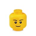 Miniatyrbild 3 av 5: LEGO 40311724 Lego Boy Stapelbart förvaringshuvud Litet plast Gul D16 x H19,5 cm