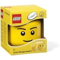 Miniatyrbild 1 av 5: LEGO 40311724 Lego Boy Stapelbart förvaringshuvud Litet plast Gul D16 x H19,5 cm
