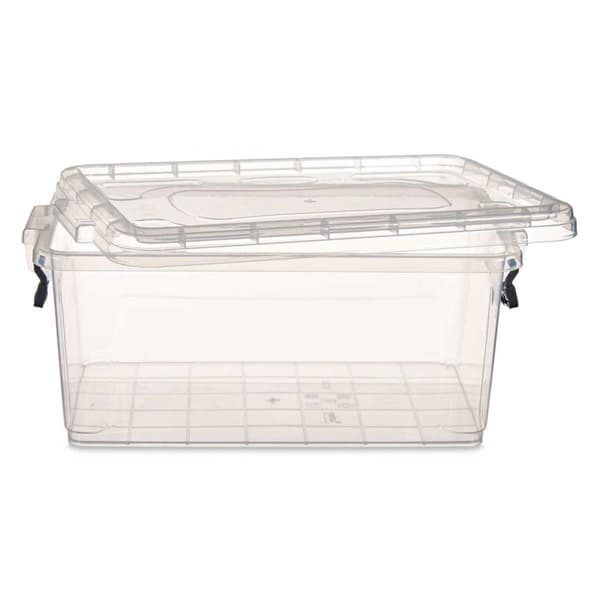 Förvaringslåda med lock Kipit TP545-1 Transparent Plast (12 antal)