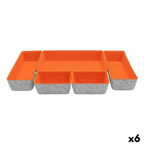 Lådorganiserare Confortime Filthatt 27,5 x 20 x 5,3 cm 5 Delar (6 antal)