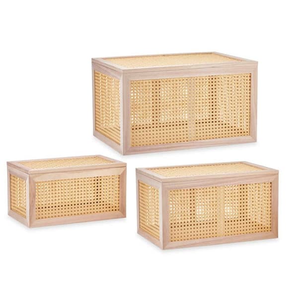 Koffertset Paulowniaträ 3 Delar