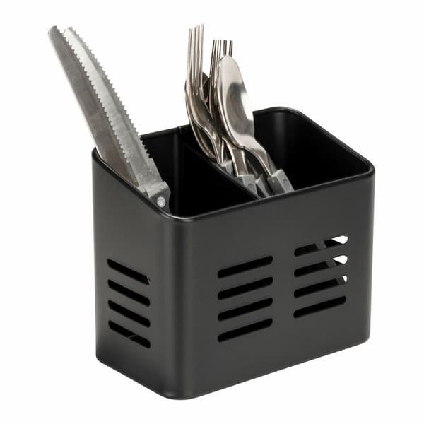 Bestickkorg Wenko Susie 55098100 Svart matt Metall
