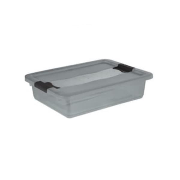 Plastikbehållare med lock - KEEEPER - 28L - Transparent - PP - Mått: 170x595x395 mm