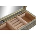 Miniatyrbilde 2 av 4: Smykkeskrin Home ESPRIT Hvit Champagne Tre Aluminium 22,5 x 10 x 6,5 cm